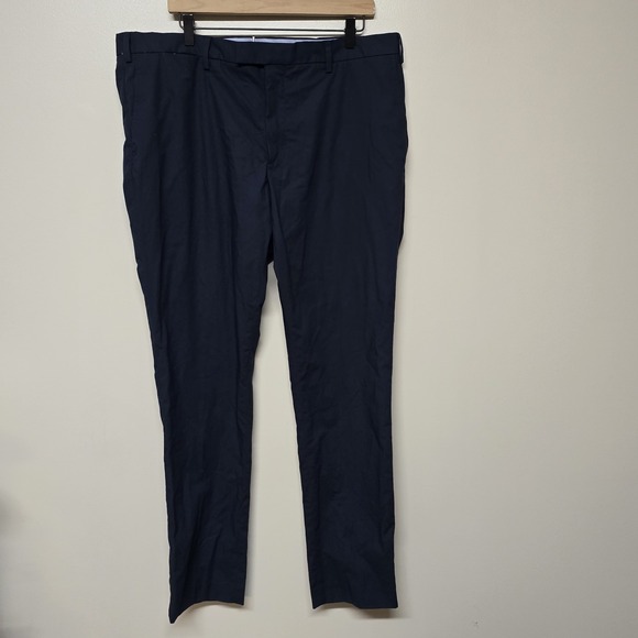 Polo Ralph Lauren Mens Slim Fit Flat Front Navy Blue Chino Pants Sz 38x32 NWT - Picture 1 of 7